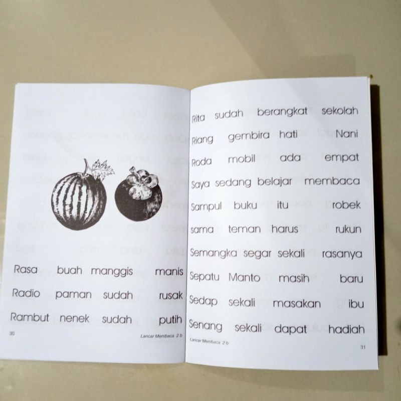 buku lancar membaca 2B 32 halaman (16×24cm)