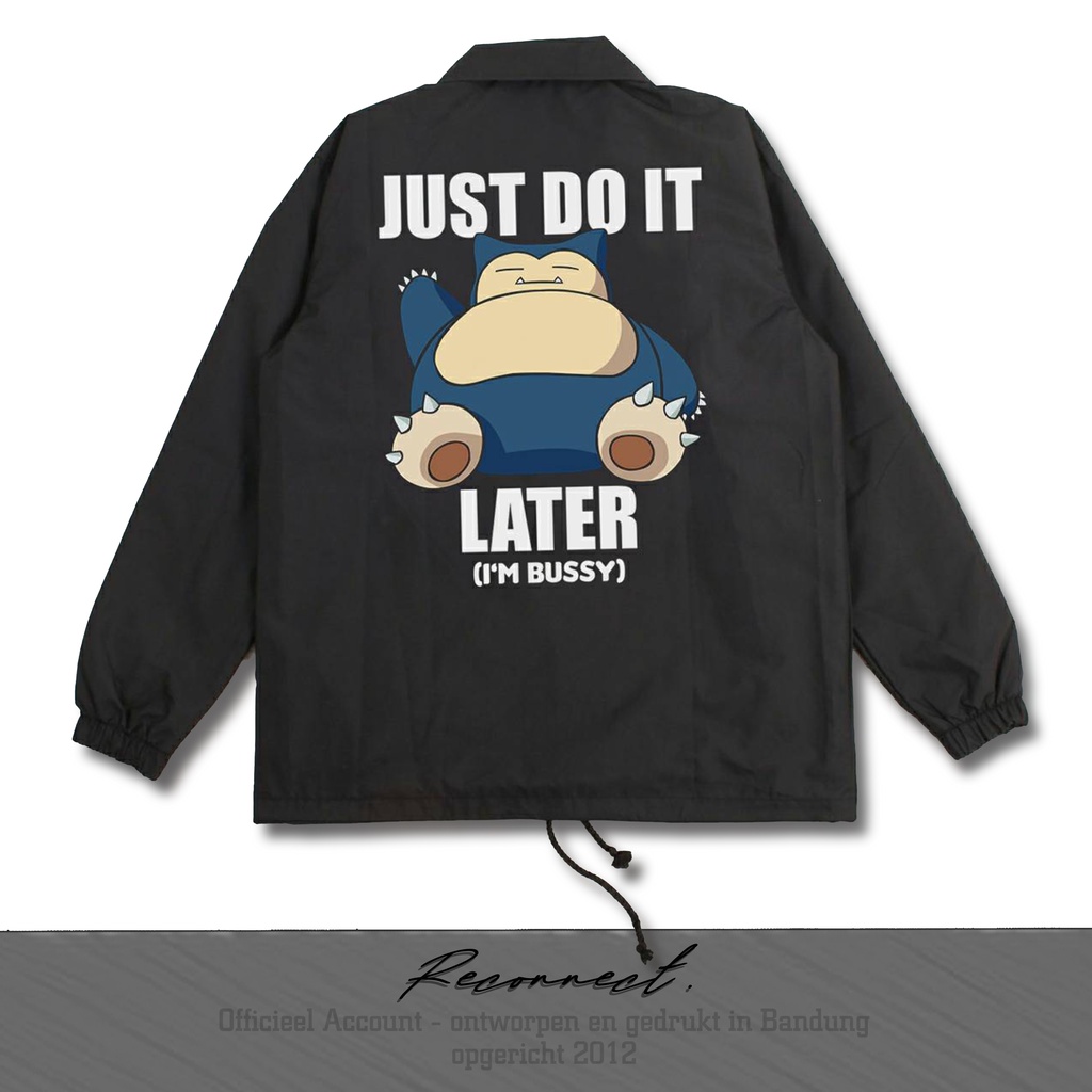 Reconnect Coach Jacket Anime Japan Pokemon Snorlax - Unisex Anti Air