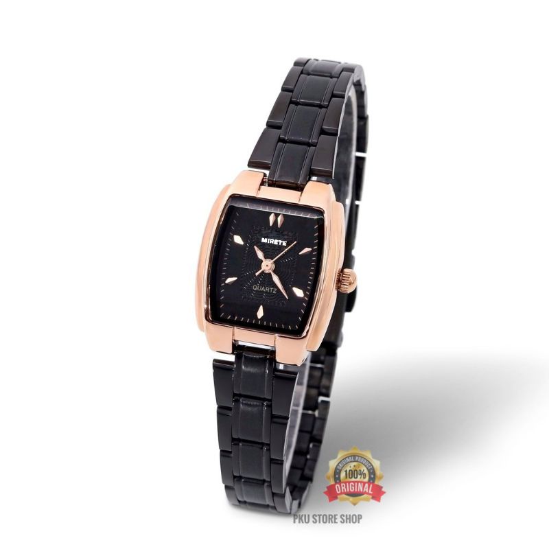 JAM TANGAN WANITA MODEL FASHION MIRETE ORIGINAL STRAP RANTAI STAINLISS TERMURAH TAHAN AIR_JAM TANGAN WANITA MIRETE WATER RESISTEN SIMPLE CANTIK BISA COD