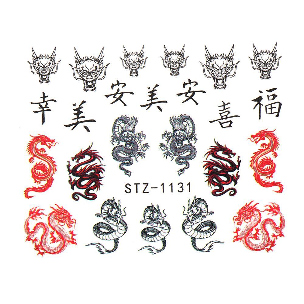 Solighter 24pcs/set Stiker Kuku Nail Art Tips DIY Manicure Angel Mary