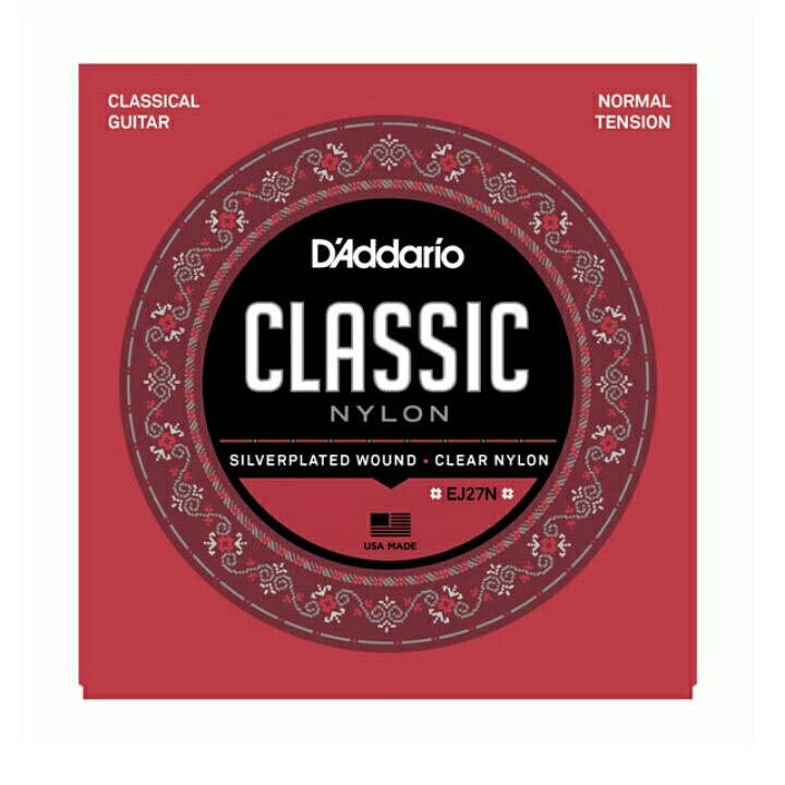 Senar Gitar Nylon Senar Nylon D'addario Daddario EJ27N Original