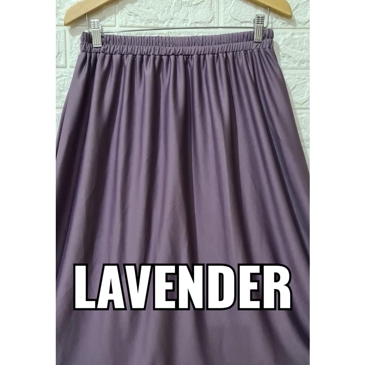 ROK KERJA WANITA POLOS BASIC ROK HYGET SUPER PREMIUM POLOS /ROK POLOS HYGET PREMIUM  / ROK BASIC HYGET PREMIUM-Lavender