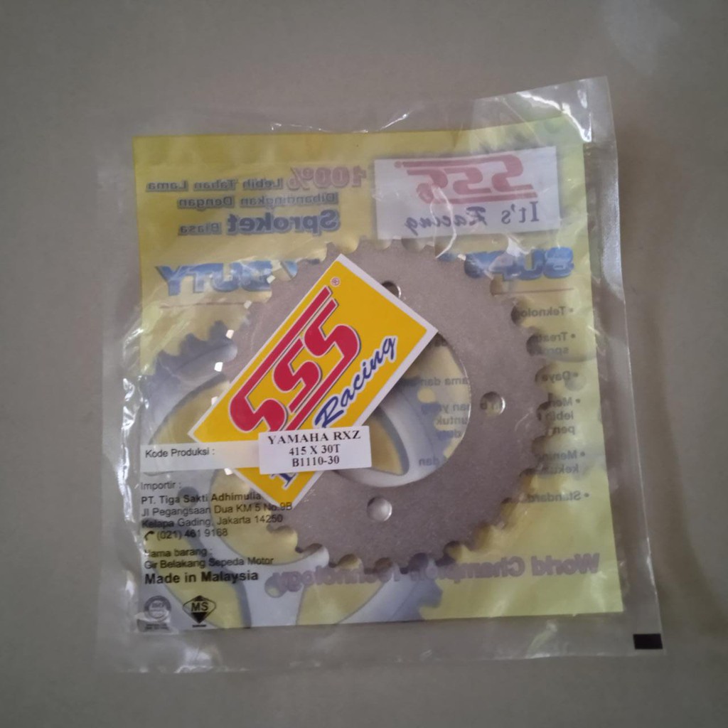 Gir / ger belakang Yamaha RX, Jupiter Z, Jupiter MX, Fiz R, Vega lama, Alfa merk SSS 415-30