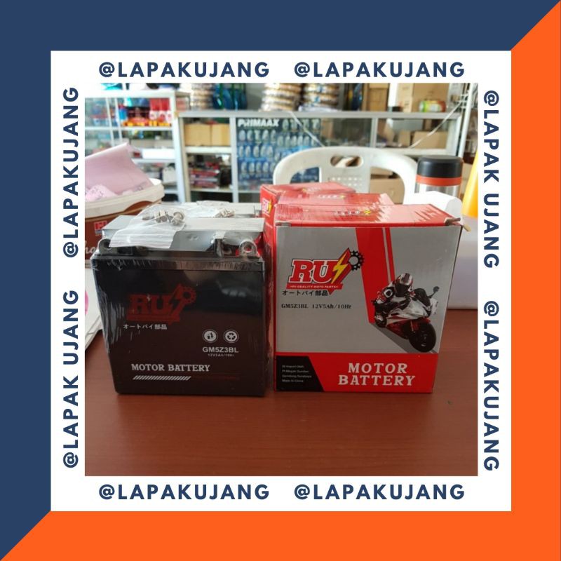 Aki GM5 RUI Accu motor grand smash mio sporty original termurah