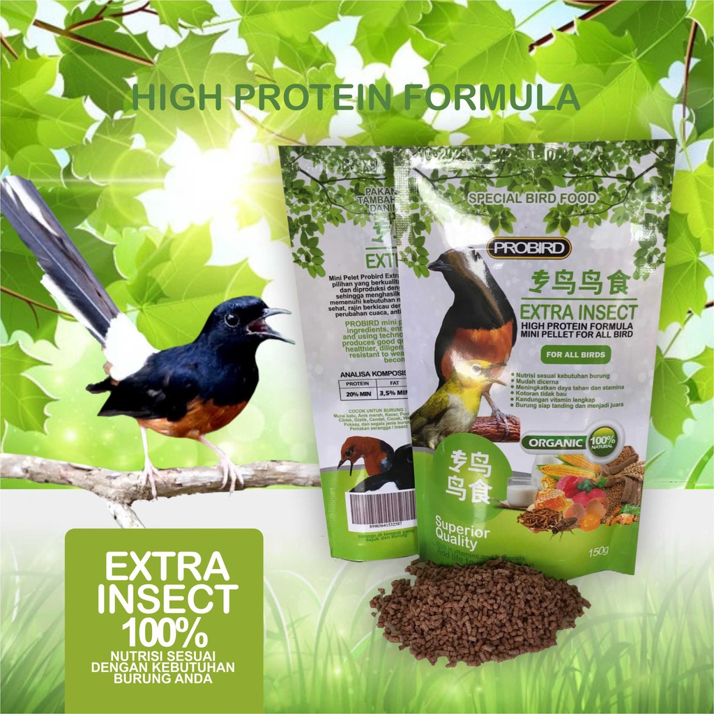 VOER MURAI BATU SHAMA INSECT MIX PUR PAKAN MAKANAN BURUNG MURAI HIGH PROTEIN