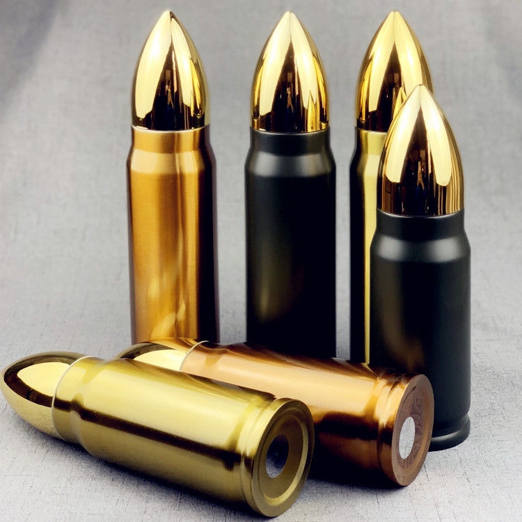 termos stainless model peluru unik dan lucu bullet model vacum lock sd-1025