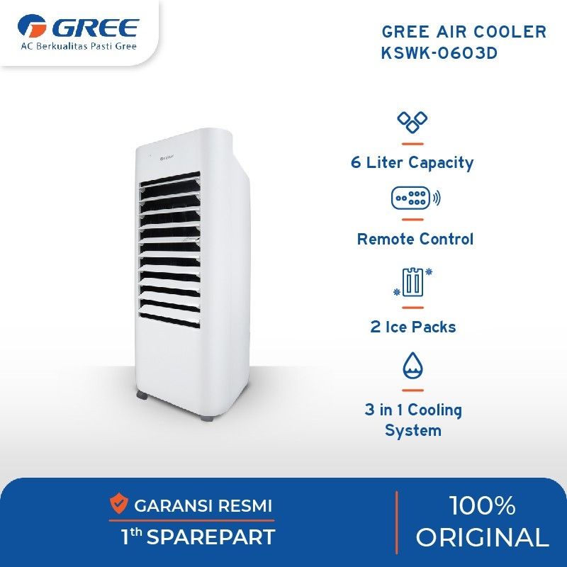 GREE AIR COOLER 6 LITER KSWK-0603D - HUMIDIFIER (SECOND LIKE REALLY NEW