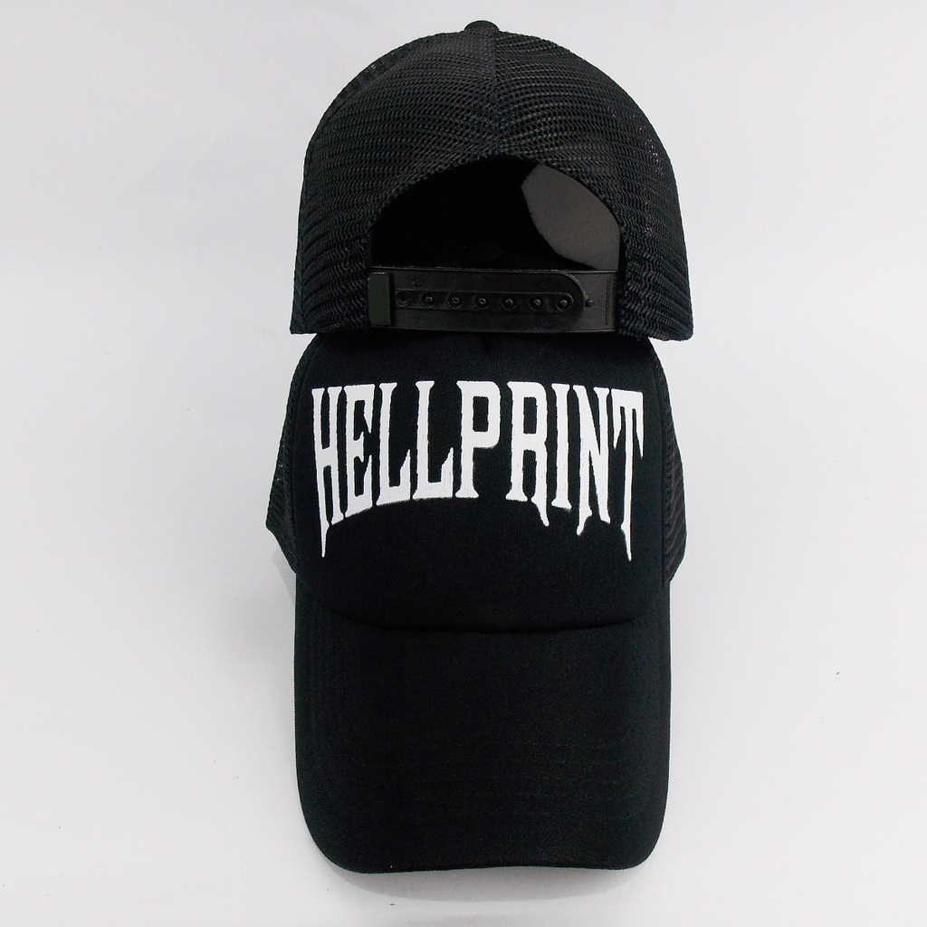 TOPI MUSIK UNDERGROUND - TOPI MUSIK HELLPRINT 01 - SNAP BACK MUSIK - TOPI PRIA - SNAP BACK PRIA - TRUCKER PRIA - MUSIK JERUJI - HELL PRINT - SERINGAI