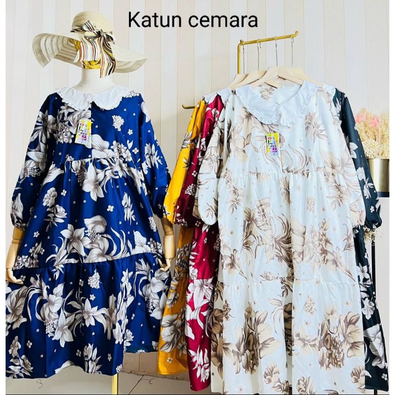 Gamis katun midi/midi Dress