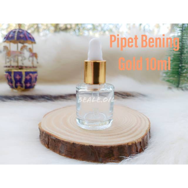 Botol Pipet Kaca Mini Gold 10ml - Botol Spray Kaca Gold Mini 10ml botol spray kaca kosong bening transparan 5 10 5ml 10ml 5gr 10gr tutup gold luxury aestetik. botol serum botol share in jar packaging pipet ksoong drop kaca tebal unik beale oil