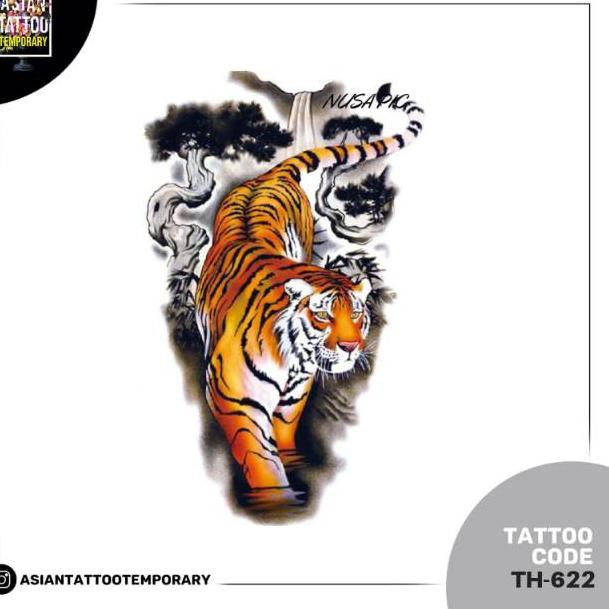 207 Tatto Temporer Gambar Macan Tato Kulit Tato Anti Air Macan Singa Best Tato Stiker Tato Tem Shopee Indonesia