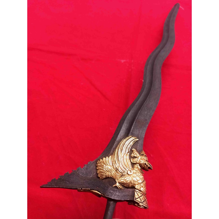 Pusaka Keris Pandawa Luk 5 Pusaka Jatayu Kinatah pamor Keleng Istimewa