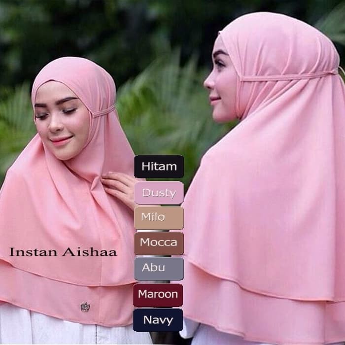 KHIMAR CERUTI 2 LAYER PET ANTEM SYARI JUMBO JILBAB SIMPEL SIFON SYAR'I GROSIR SUPPLIER ECER TERMURAH