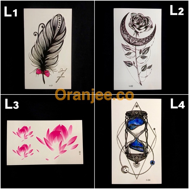 TEMPORARY TATTOO STICKER WATER RESISTANT TATO  TEMPORER  