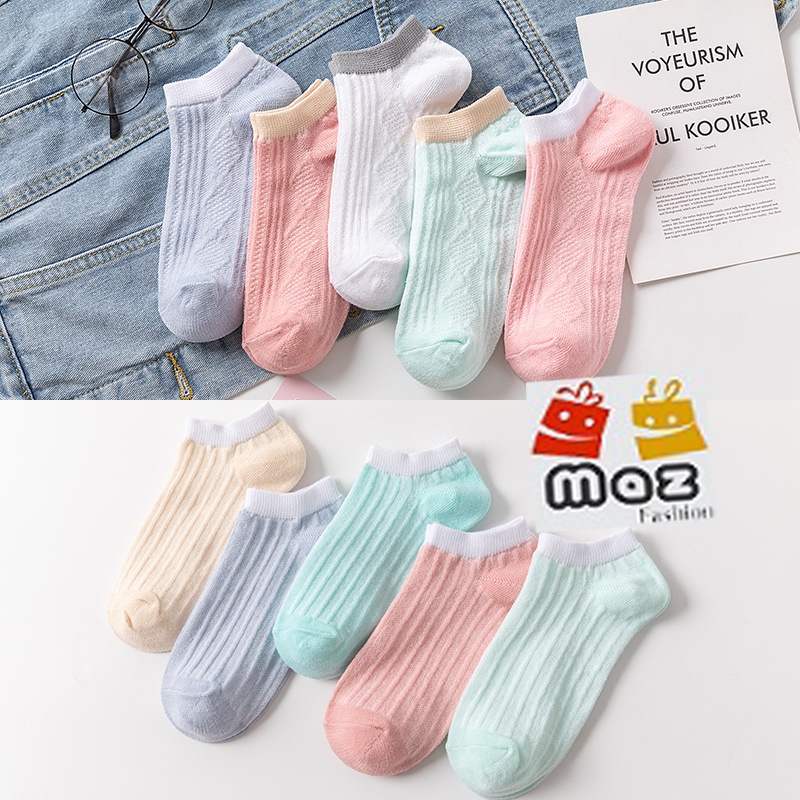 Kaos Kaki Pendek Wanita Fashion Import - Short Sock Wanita Motif Lucu Semata Kaki - Kaos Kaki Korea Unisex-RANDOM WARNA