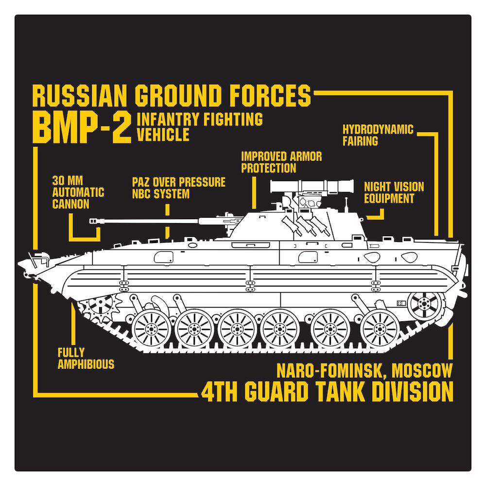 Russian BMP-2 Infantry Fighting Vehicle Cutting Sticker