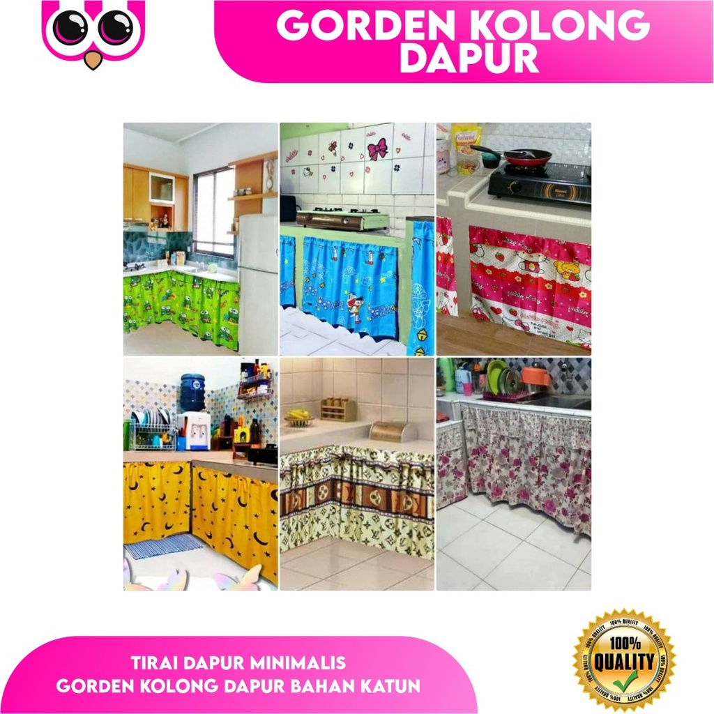 GORDEN KOLONG DAPUR / TIRAI DAPUR MINIMALIS