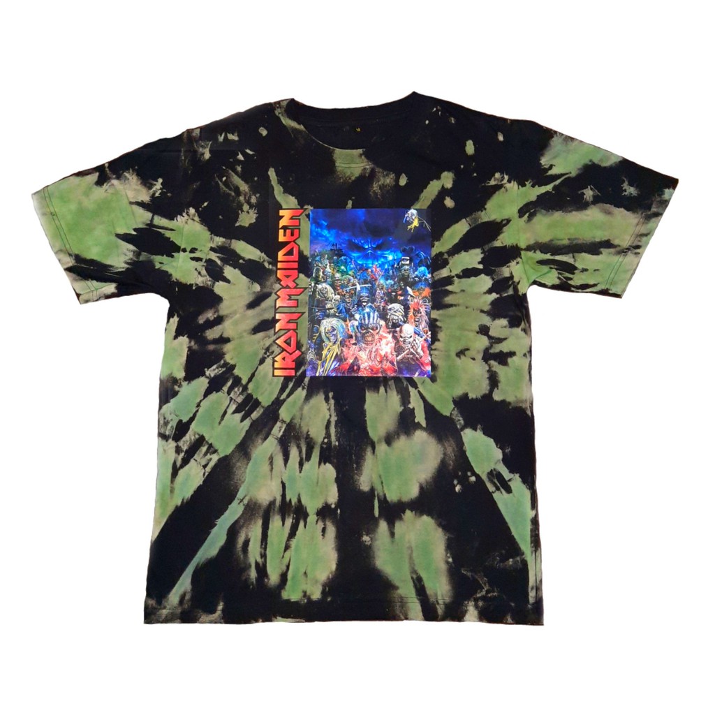 iron maiden tie dye shirt