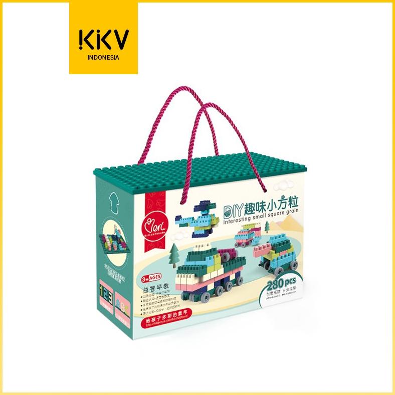 KKV - Balok Lego Mainan Anak DIY 280pcs/Gift/ partikel berukuran besar/DIY