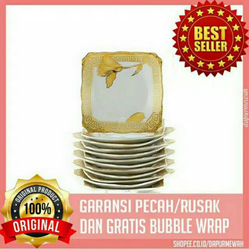 Piring Kue Keramik Vicenza 1Lusin (12 Pcs)