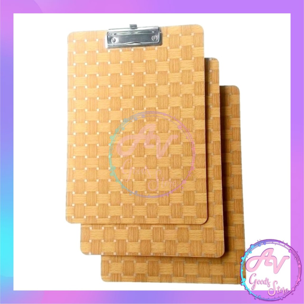 

clipboard / papan jalan / papan alas ujian / CLIPBOARD KAYU EXECUTIVE FOLIO
