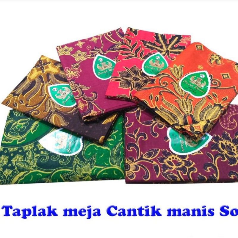 Taplak Meja Batik Merak Manis Solo