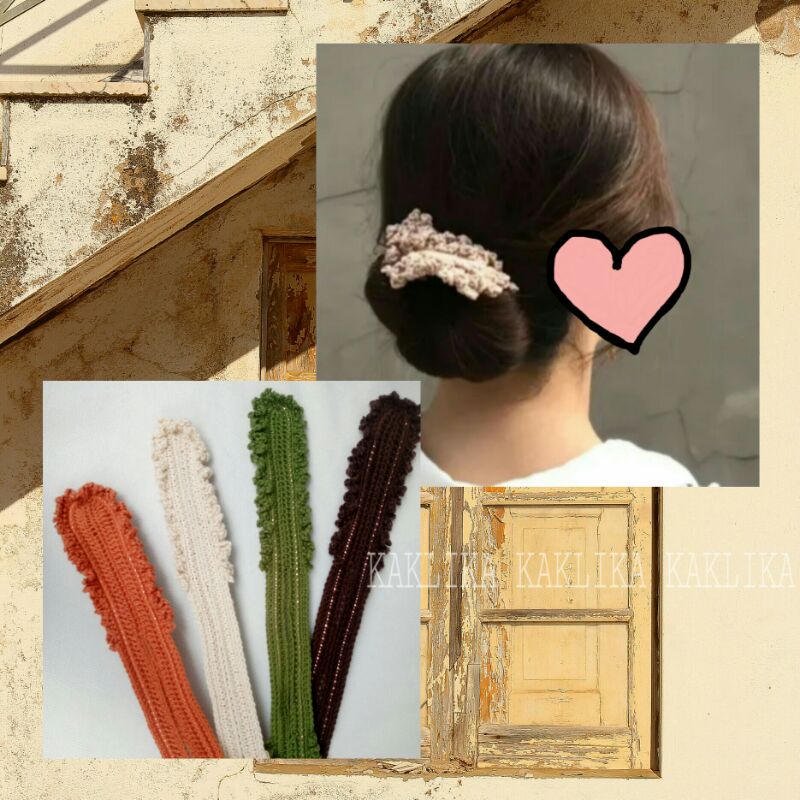 Crochet hair bun maker/ Roll donat/ Rajut gulungan rambut/ Sanggul cepolan rambut rajut