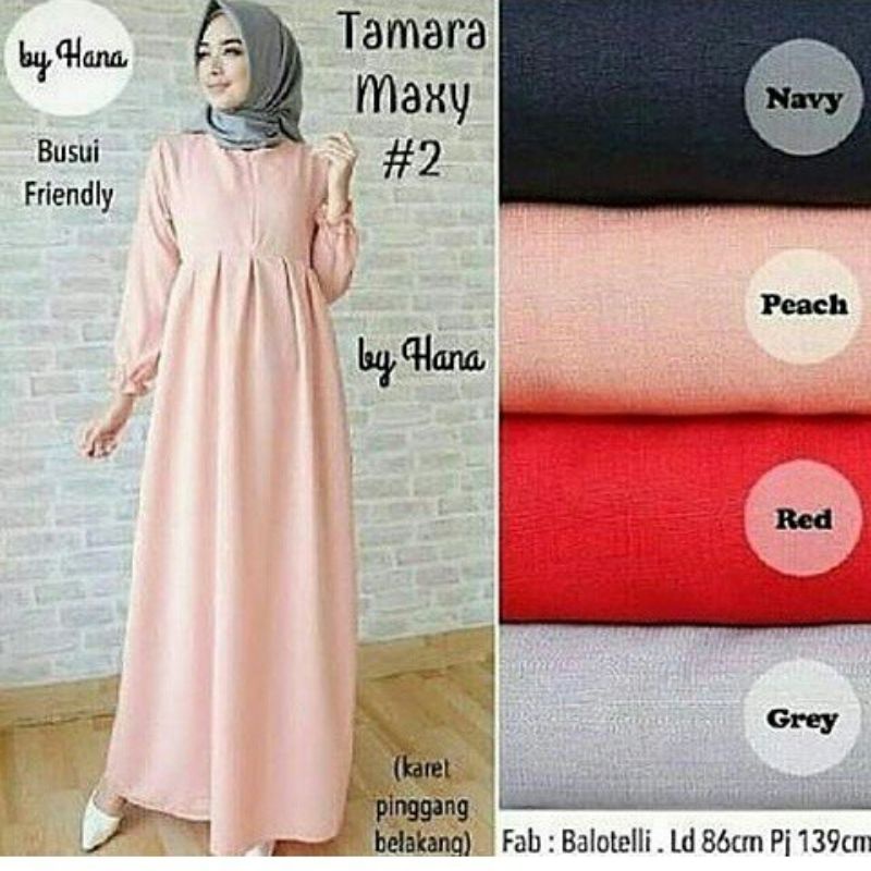 Tamara maxy dress fashion muslim remaja wanita