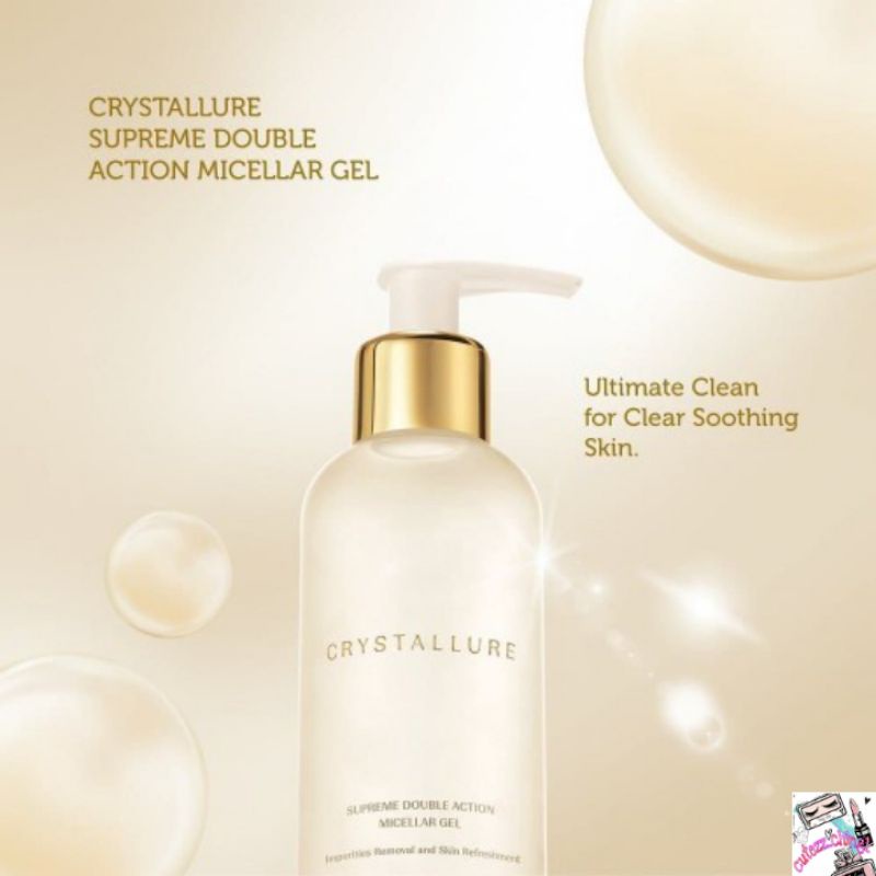 ☃Cutezz_Ching1☃Wardah Crystallure Supreme Double Action Micellar Gel 150ml