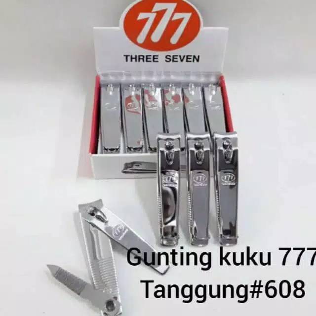 Gunting Kuku 777 UKURAN SEDANG / TANGGUNG Stainless Three Seven N-608