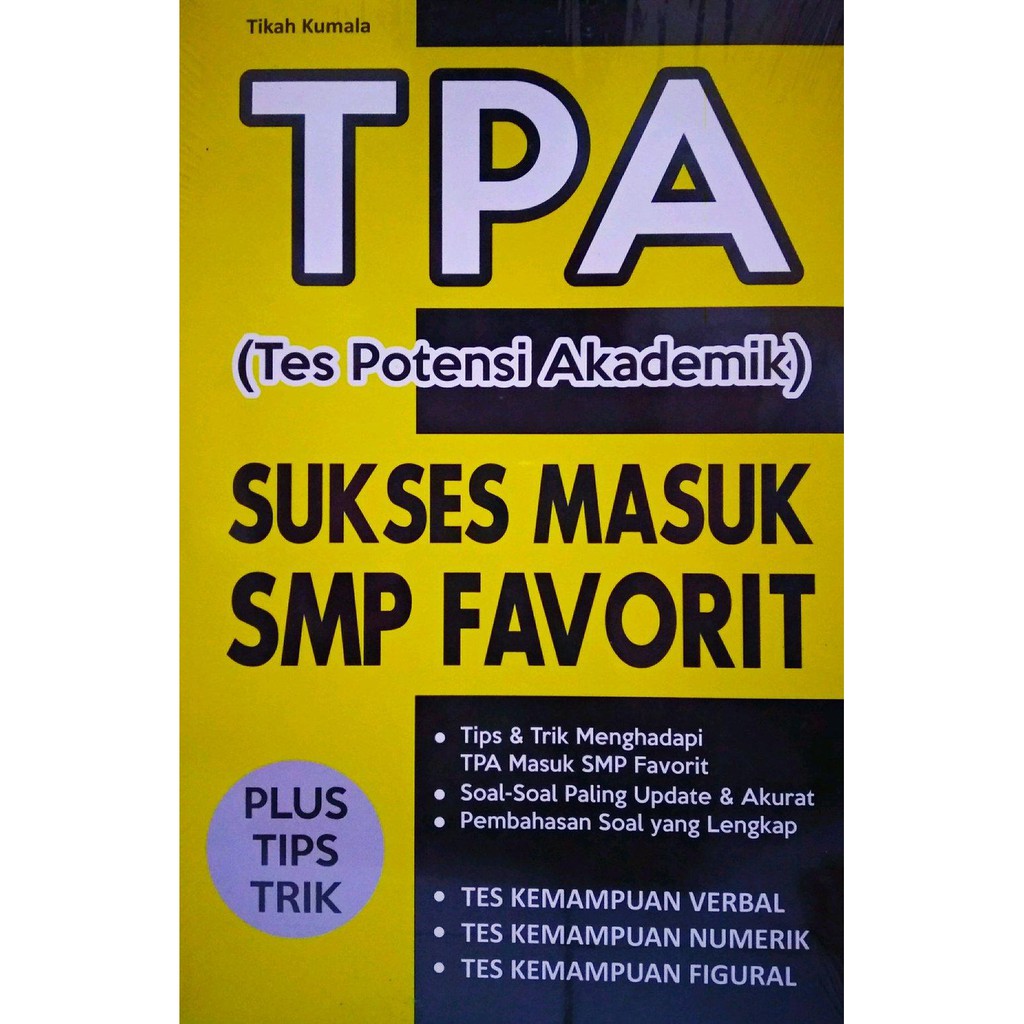 Buku Tpa Masuk Smp Tes Potensi Akademik Smp Shopee Indonesia