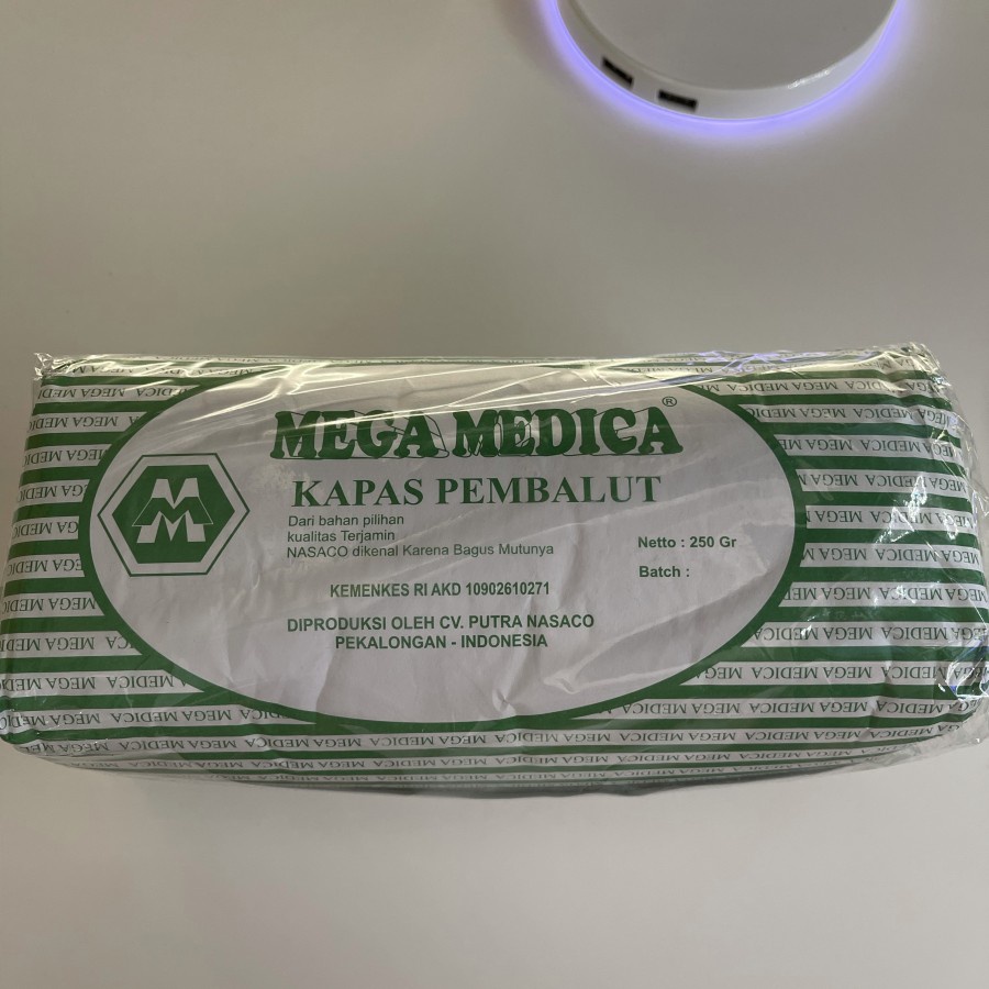 Kapas Putih Medis Pembalut 250 Gram