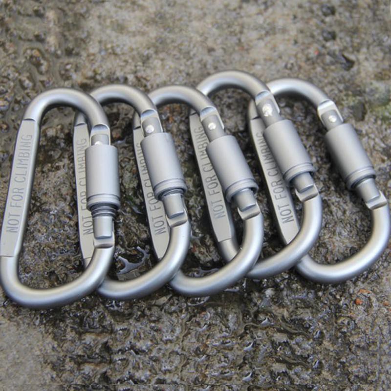 Carabiner Travel Survival Kit - Set of 6pcs - Karabiner Untuk Gantungan dan Kegiatan Outdoor