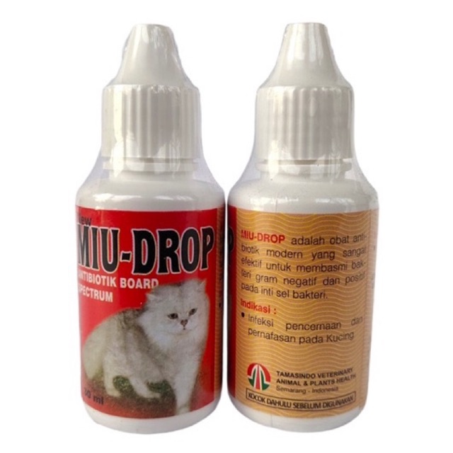 MIU Drop obat tetes antibiotics antibiotik untuk hewan Anjing Kucing