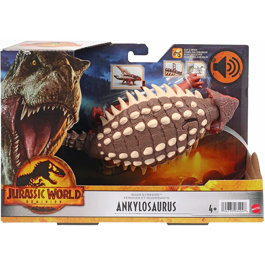 Jurassic World Dominion Roar Strikers Ankylosaurus