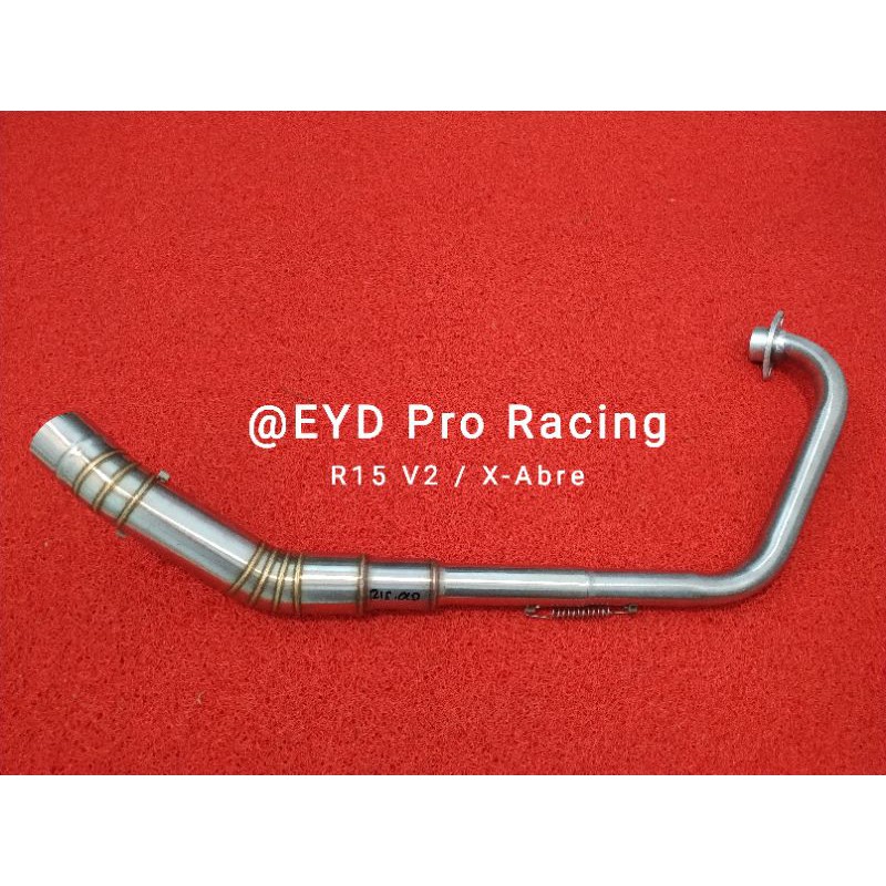 leher knalpot motor yamaha r15 v2 / Xabre