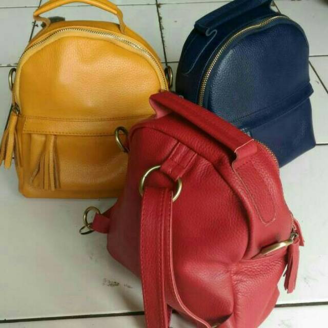 Tas gendong kulit asli garut