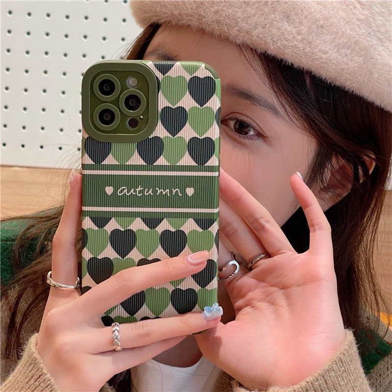 Two-color Love Pattern Soft Silicone Protective Cover Phone Case For IPhone 13 13pro 13promax 7 8 Plus X Xs Xr XsMax 11 11Pro 11promax 12 12Pro 12ProMax Soft Case Spsa