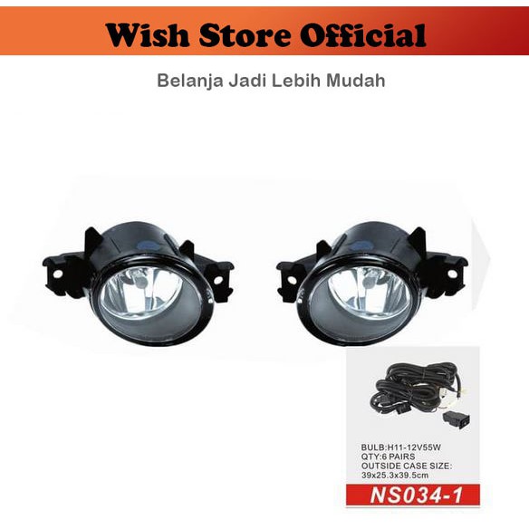 FOGLAMP FOG LAMP LAMPU KABUT BUMPER NISSAN Grand Livina 2007 2008 2009 2010 2011 2012 SET