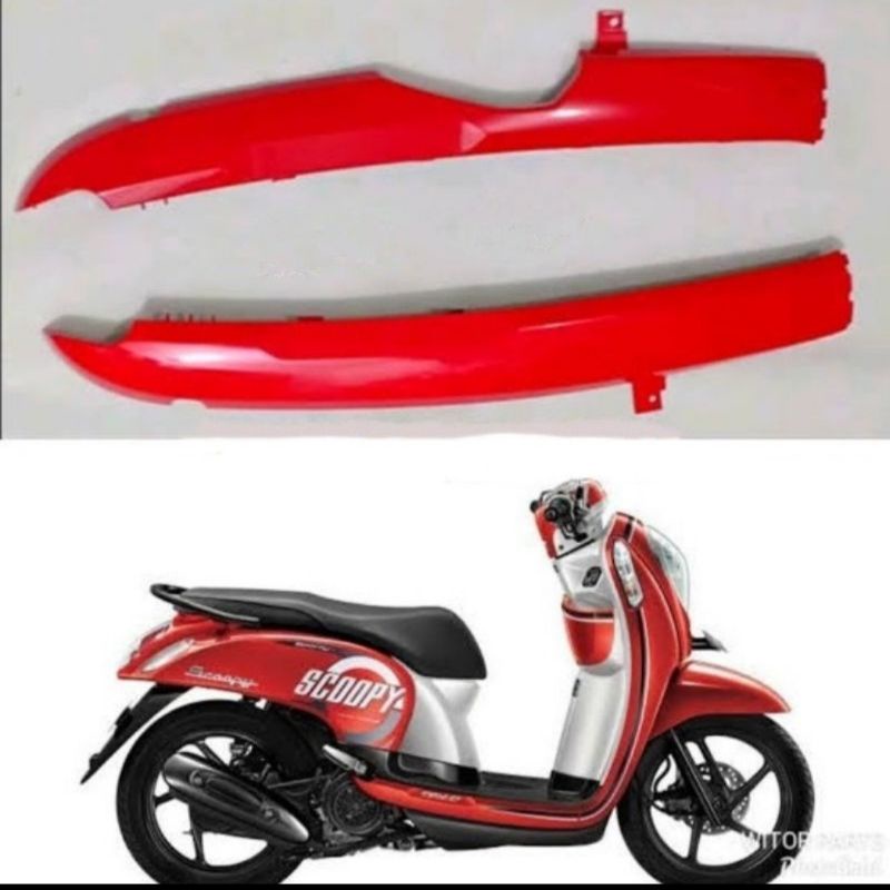 set pijakan kaki footrest cover dek lantai bawah bagian B Scoopy fi 2016 Reng 14