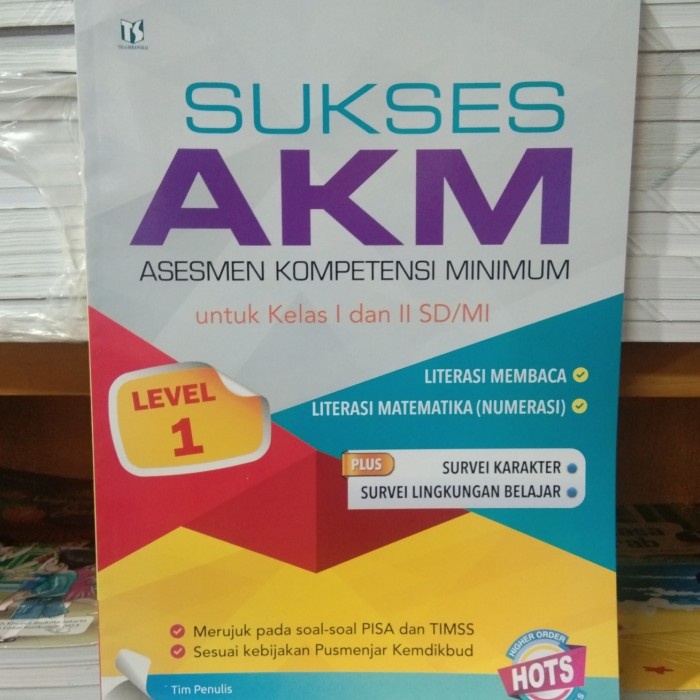 SUKSES AKM SD KELAS 1 DAN 2 LEVEL 1 ORIGINAL TIGA SERANGKAI