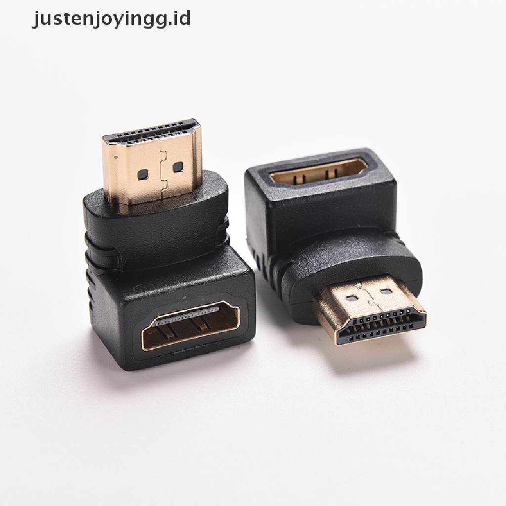 Kabel Adapter Konektor HDMI Male Ke Female Sudut Kanan 270 90 Derajat Untuk TV HDTV