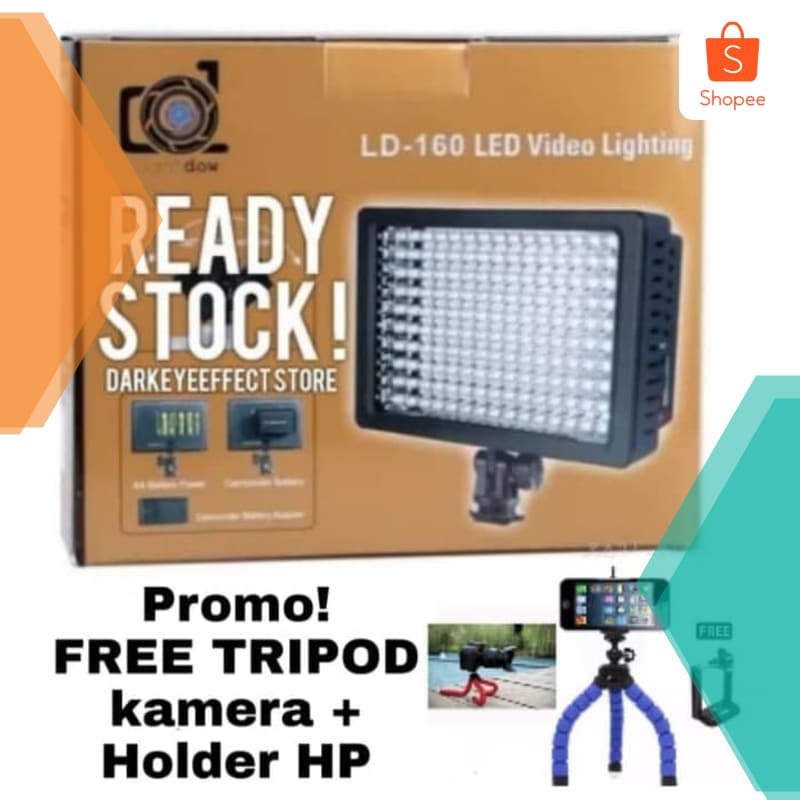 Terlaris CANON NIKON SONY HD-160 LED Video Lighting-lampu studio foto murah Paling Keren