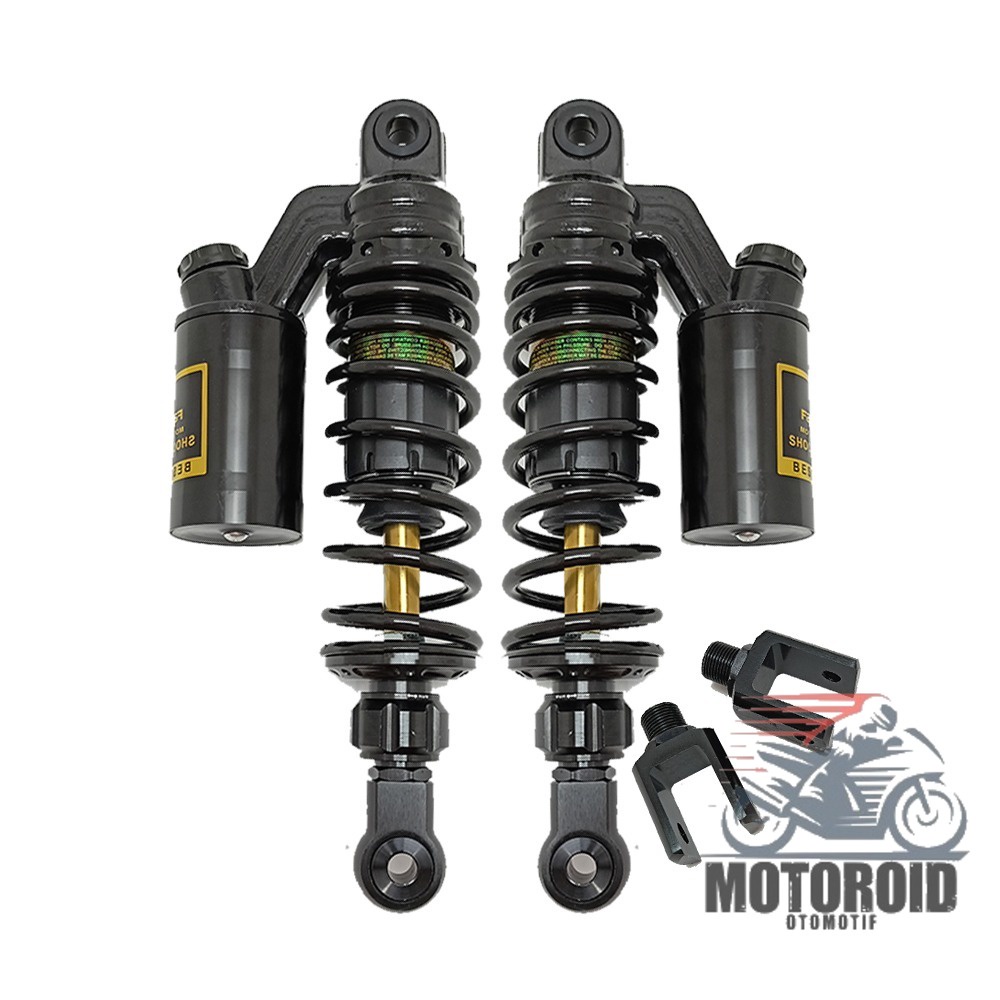 SHOCK BREAKER DUAL TABUNG ATAS SHOCK FASTBIKES BEBEK UNIVERSAL TIANG AS GOLD