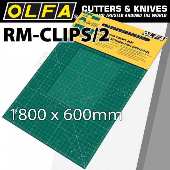 

Olfa RM-CLIP/2 Rotary Cutting Mat 180cm x 60cm Continuous Grid Mat Alat Potong Cutting Mat