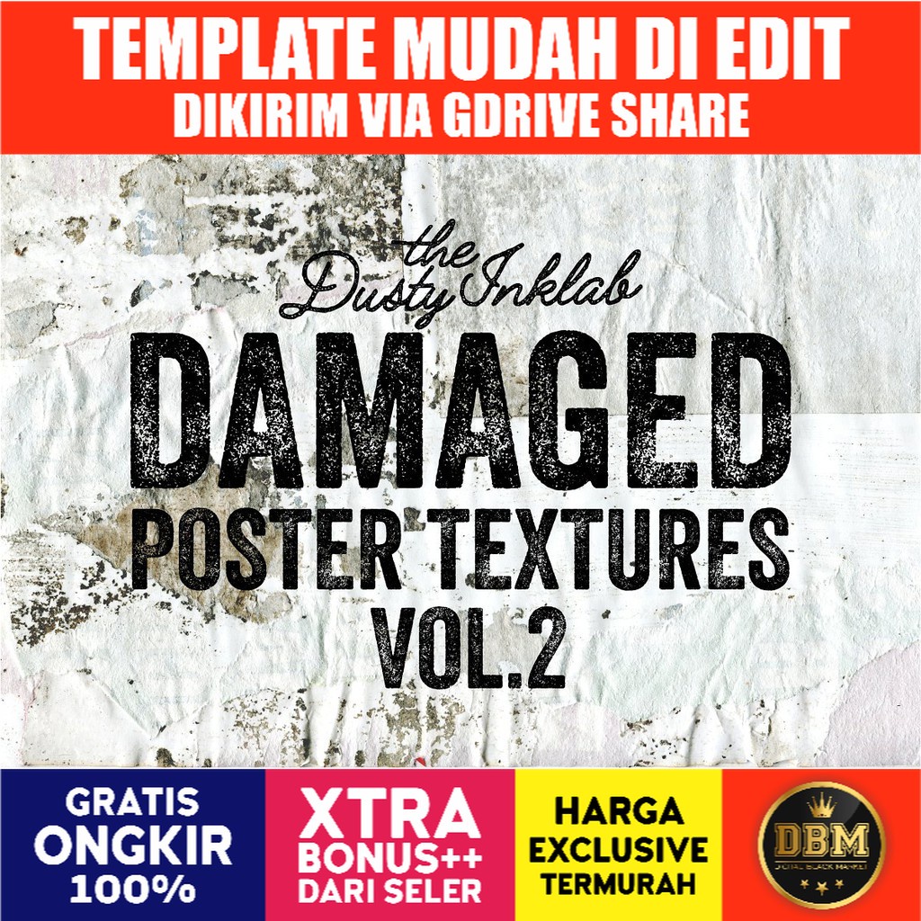 Damaged Poster Textures Vol 2 - JPEG Ultra HD