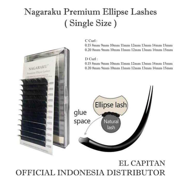 Nagaraku Premium Ellipse Lash Nagaraku Single Size / Nagaraku Ellipse