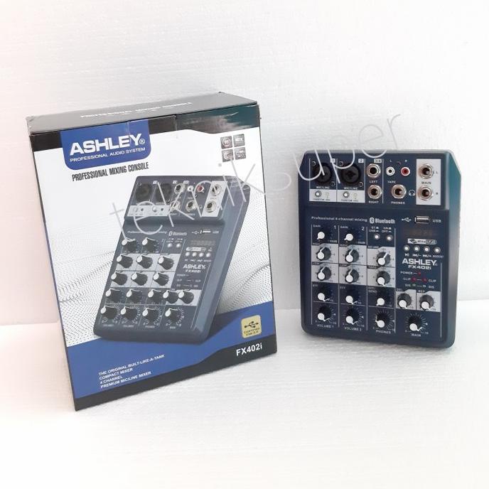 Mixer karaoke 4channel audio ashley FX402i mixer mini .origianl