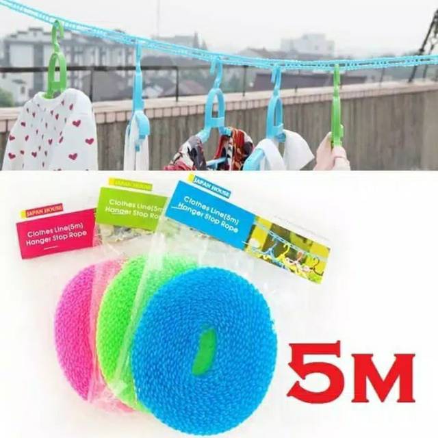 Tali Jemuran 5 Meter Clothes Line Laundry Tambang 5M