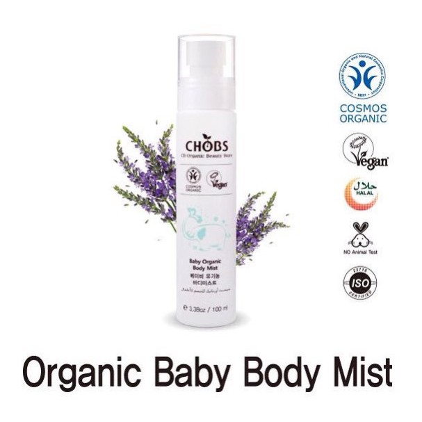 Chobs Baby Organic Body Mist 100ml